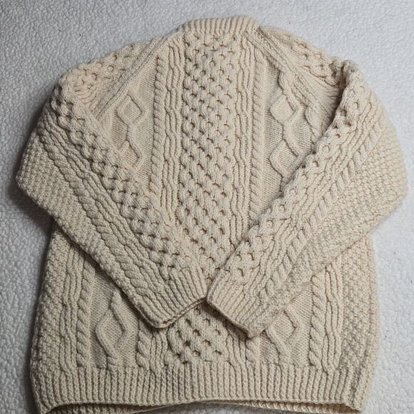 919 Blarney Woollen Mills Supersoft Merino Wool Aran Lumber Small - Picture 4 of 11